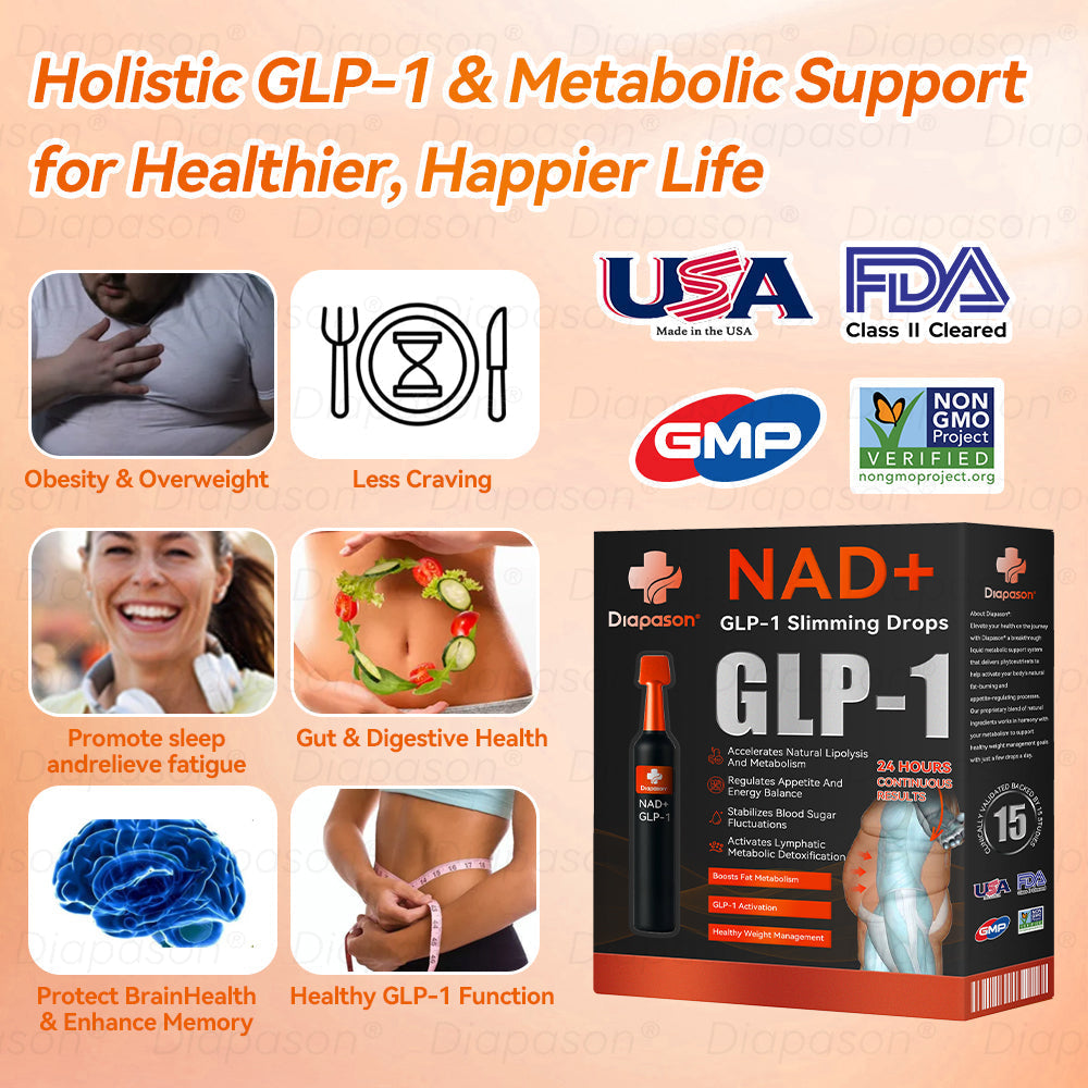 𝐷𝑖𝑎𝑝𝑎𝑠𝑜𝑛® 𝑁𝐴𝐷+ 𝐺𝐿𝑃-1 Slimming Drops 💧 - Suitable for Obesity, Diabetes, and Cardiovascular Conditions