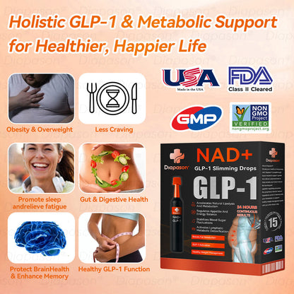 𝐷𝑖𝑎𝑝𝑎𝑠𝑜𝑛® 𝑁𝐴𝐷+ 𝐺𝐿𝑃-1 Slimming Drops 💧 - Suitable for Obesity, Diabetes, and Cardiovascular Conditions