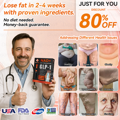 𝐷𝑖𝑎𝑝𝑎𝑠𝑜𝑛® 𝑁𝐴𝐷+ 𝐺𝐿𝑃-1 Slimming Drops 💧 - Suitable for Obesity, Diabetes, and Cardiovascular Conditions