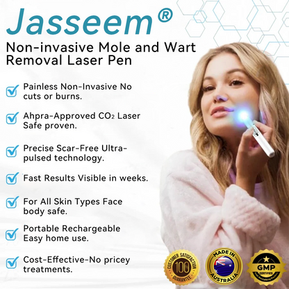 𝐉𝐚𝐬𝐬𝐞𝐞𝐦® Medical-Grade Laser Pen 💕 (Powered by CO₂ laser technology – effectively removes moles, warts, skin tags, pigmentation marks, and other skin imperfections)🏆